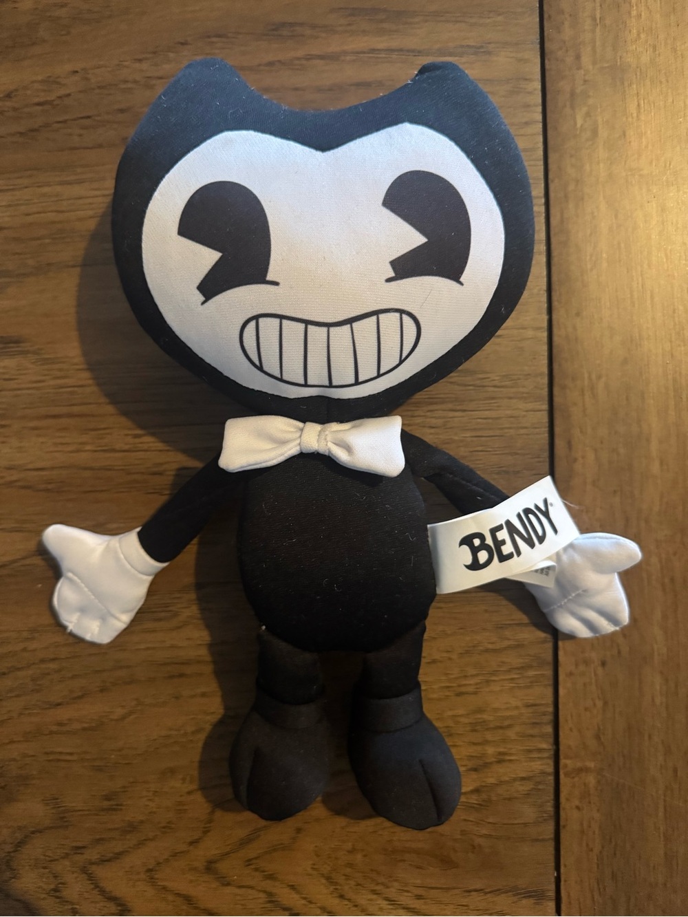 Bendy Plush Toy - Black and White Stuffed Character